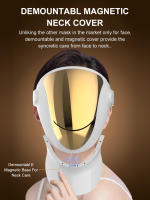 Mascarilla Facial LED de terapia de luz NIR, máscara de fotones Respirable, 3 colores, rojo, azul, 807, lámpara antienvejecimiento, acné, arrugas, reducción de cara completa, cuello - details 8