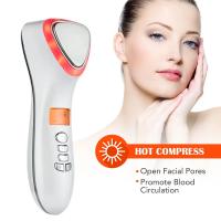 Máquina de masaje de punto de hielo facial, equipo multifunción para el cuidado de la belleza, RF, vibración caliente y fría, ma - details 4