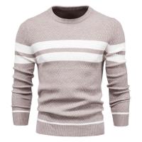 Nueva Suéter De Otoño Para Hombre Con Cuello Redondo Y Mangas Largas Patchwork Caliente Y Delgado Moda Casual Ropa De Hombre - details 6