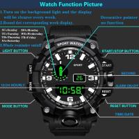 Reloj Deportivo de Lujo Premium Resistente al Sudor Luminoso Multifuncional con Pulsera de Cuero - details 22