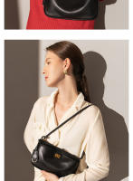 Bolso para mujer Nuevo bolso Kelly Bolso para las axilas Bolso cuadrado pequeño con cierre de cuero Bolso bandolera de hombro para viajeros - details 6