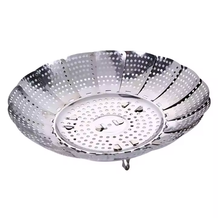 Cesta de vapor de acero inoxidable para cocinar al vapor, cesta de vapor para verduras - 1