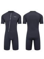 Traje de neopreno de manga corta con cremallera para hombre, para esnórquel, natación, surf, kayak y fitness - details 4