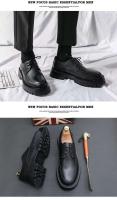 Zapatos de vestir de diseñador para hombre y zapatos casuales de cuero Oxford, fáciles de usar, talla grande, punta redonda alta - details 7