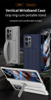 Funda de teléfono de pulsera Vertical de lujo para OPPO Find N2, con soporte integrado y película frontal de vidrio - details 0