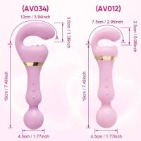 Leten 3 en 1 AV varita vibrador vaginal clítoris punto G estimulador de pezones masturbador femenino productos para adultos juguete sexual para - details 5