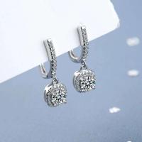Moissanita HIE de 2 quilates para mujer, diamantes hechos en laboratorio, plata pura, pendientes, joyas exquisitas - details 2
