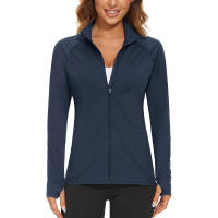 MAGCOMSEN-Chaqueta atlética ligera para mujer, manga larga, Upf 50 +, Tops con cremallera de Golf - details 26
