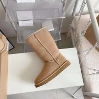 2023 Invierno Nuevo cuero de vaca, lana, aislamiento de lana, parte inferior antideslizante, botas de nieve de barril alto - details 9