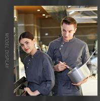 Servicio de comida, traje de cocina, uniforme de Chef Pizzaiolo, chaquetas de cocinero para restaurante, panadería, cafetería, camarero, camarera, ropa de trabajo - details 12
