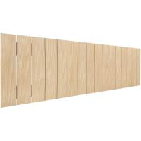 Cabecero de Madera reciclada DM Estilo Palet Vertical Cama Palets Herrajes incluidos (150cm, Madera Natural) - details 0