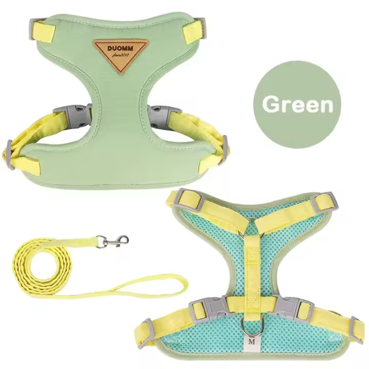 Conjunto de Correa de arnés para cachorros Correa de pecho transpirable para perros y gatos - 1