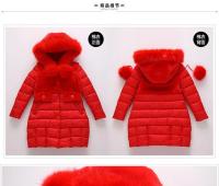 2025 Otoño/Invierno abrigo cálido de invierno para niñas de pelo largo para niñas de 4 a 13 años abrigo para adolescentes niños de nieve - details 11