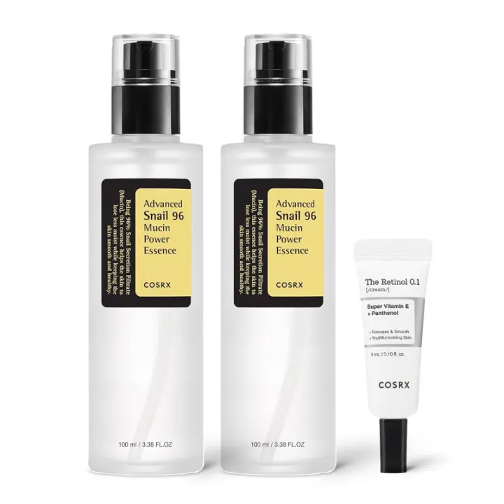 Esencia reparadora fuerte de arcilla COSRX 3,38 onzas líquidas (aproximadamente 96 ml), esencia hidratante facial, que incluye secreción de caracol - 1