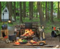 Juego de olla portátil para acampar al aire libre, cocina de montañismo, tetera de Picnic, hervir y freír, combinación de vajilla - details 17