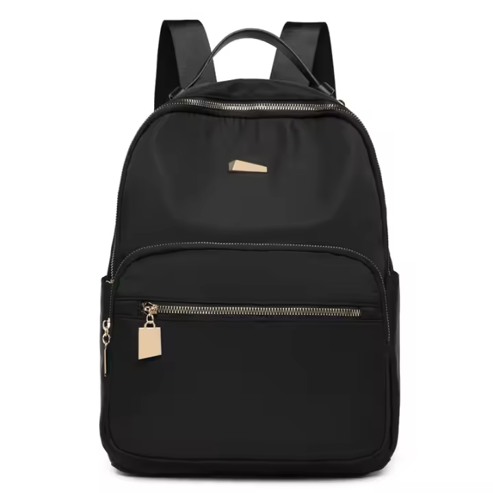 Mochila coreana informal negra para mujer, mochila para ordenador portátil a la moda para ir al trabajo, mochila escolar para estudiantes universitarios, bolsa de viaje ligera e impermeable - 1