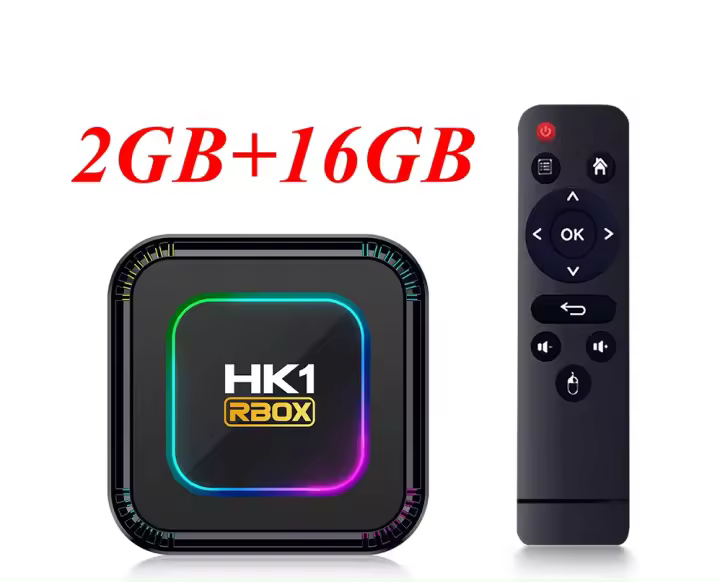 Android 13.0 TV Box HK1 RBOX K8 Quad Core 2G/16G 4G/32G 64G 2.4G 5G Dual WIFI6 H.265 8K UHD Youtube Smart Media Player - 1