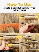 Juego de varitas para permanente de 40 piezas: cree ondas y rizos naturales con 4 tamaños de rizadores, perfecto para peinar y peinar el cabello largo, mediano y pequeño de bricolaje - details 2