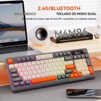 M96 Teclado inalámbrico Bluetooth de doble modo para juegos mecánicos PBT Ball Cap con mando de pantalla - details 16