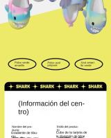 Sandalias de tiburón para niños con degradado de arco iris, lindos niños y niñas con degradado interior, - details 8