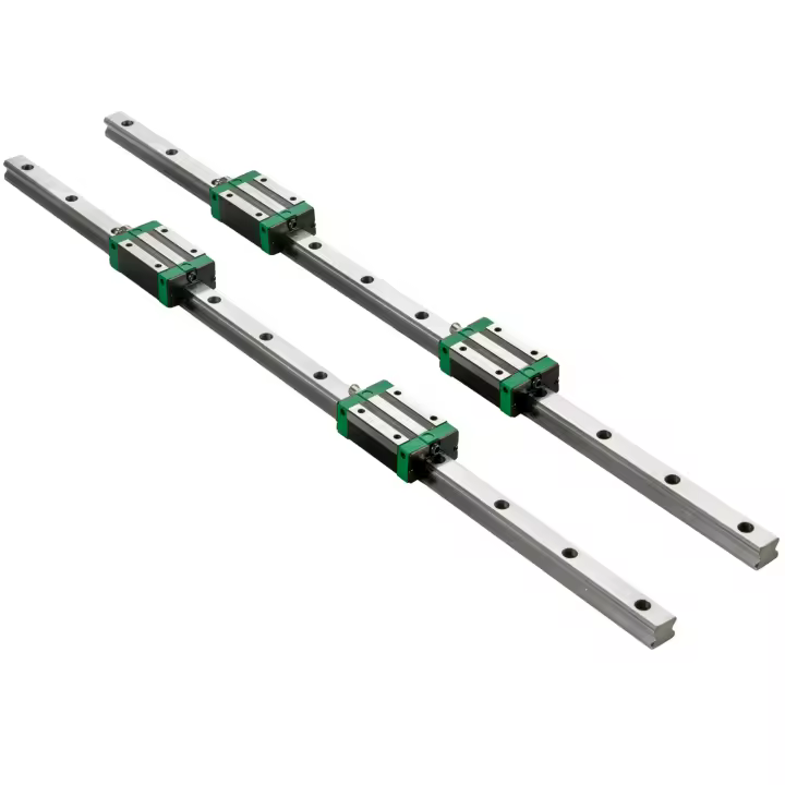 SucceBuy 3 rieles lineales de 0,78 a 66 pulgadas, incluye 4 bloques de rodamientos HSR20, rieles deslizantes de movimiento lineal para enrutadores CNC, tornos, molinos, se adapta al eje X Y Z - 1