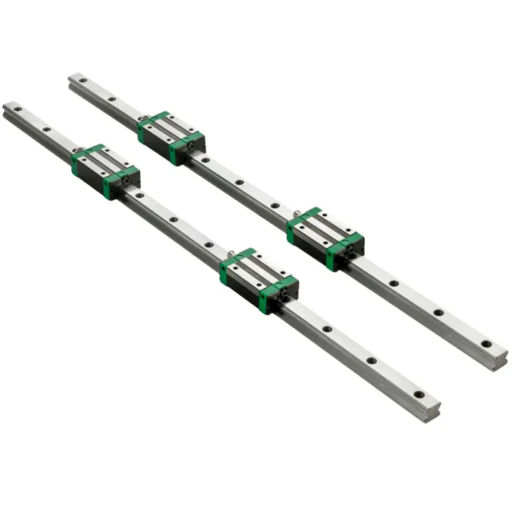 SucceBuy 3 rieles lineales de 0,78 a 66 pulgadas, incluye 4 bloques de rodamientos HSR20, rieles deslizantes de movimiento lineal para enrutadores CNC, tornos, molinos, se adapta al eje X Y Z - 1