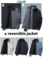 Chaqueta de Moda Casual para Hombres Cierre de Cremallera, Forro de Poliéster, A Prueba de Viento, Ligera para Deportes al Aire Libre Limpieza Seca - details 2