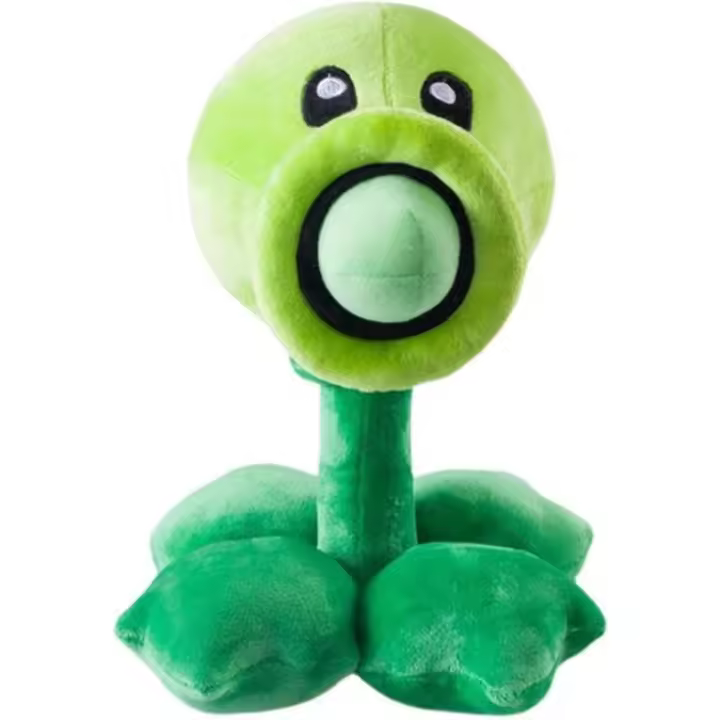 Muñecos de peluche de plantas y Peashooter, muñecos suaves de PVZ 1 y 2, juguete de guisantes, novedad - 1