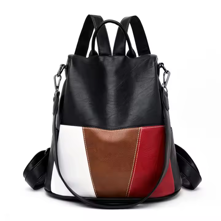 Mujer Bolsos Mochila Niña Vestido Antirrobo Casual Bandolera Portatil PU Cuero Piel - 1