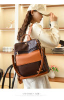 Mochila de cuero blanco y amarillo para mujer, bolsa de trabajo suave y sencilla, con correa para el hombro, informal, de viaje - details 15