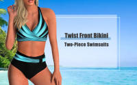 2024 New Women Swimsuit Sexy Women High Waist Bikini Swimwear Female Two Piece Beachwear Printed Bikinis Set Bathing Suit - details 0