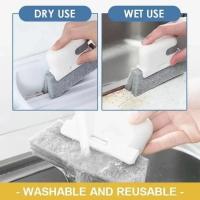 Cepillo de limpieza de ventanas, Herramientas de limpieza multifuncionales para el hogar, extraíbles - details 3
