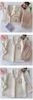 Pyjama de Terciopelo de Coral para Mujer Cálido, Suave, Manga Larga, Cardigan de Viento de Princesa, Ropa de Casa para Otoño-Invierno - details 7