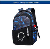 Mochila escolar de gran capacidad para niños adolescentes, morral luminoso para estudiantes universitarios - details 4