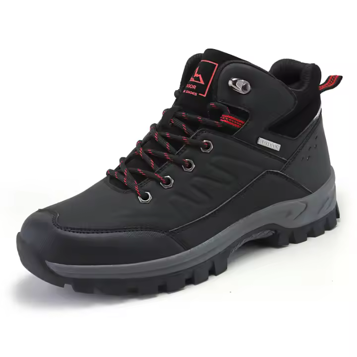 Zapatos de senderismo populares para hombre, zapatillas de cuero para exteriores, botas de montaña, calzado de escalada, trotar, Trekking - 1