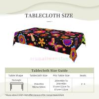 Mantel rectangular Hippie wer para fiesta, manteles impermeables para mesa de comedor, cocina, decoración del hogar - details 105