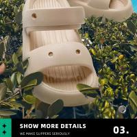 Sandalias de Doble Correa DIY para Mujer Suela Gruesa, Impermeables, Estilo Playero para Verano al Aire Libre - details 9