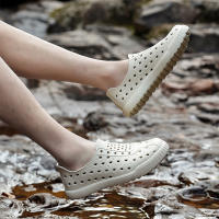 Al aire libre pareja agujero zapatos vadear tendencia de ocio sandalias de playa de los hombres y las mujeres transpirable suela suave hueco zapatos de lluvia - details 20