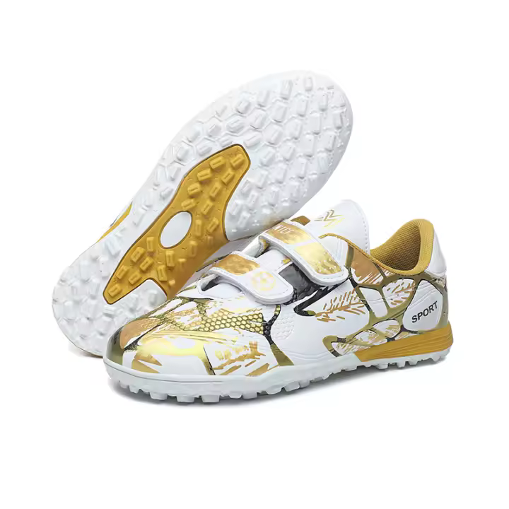 Zapatillas de Fútbol para Niños Zapatos Deportivos de Cuero Antideslizante Suela de Goma Natural - 1
