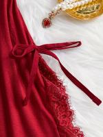 Conjunto de camisón y braguita de diseño encantador con tirantes finos y cuello en V, ropa sexy para mujer - details 5