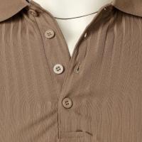 Ropa deportiva para correr para hombre, poste de pie de manga corta de alta elasticidad de verano, suéter básico de punto fino - details 4