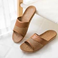 Zapatillas de casa de primavera y verano para hombre Sandalias transpirables de interior con suela blanda - details 3