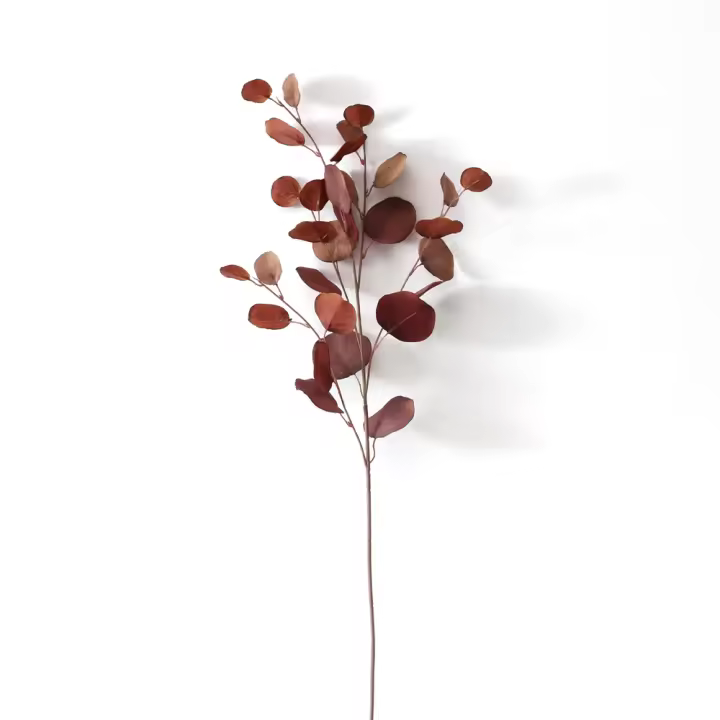Decoración larga, hojas falsas para fiesta, rama de eucalipto, plantas falsas, hojas artificiales de eucalipto, plantas tropicales falsas, decoración del hogar - 1