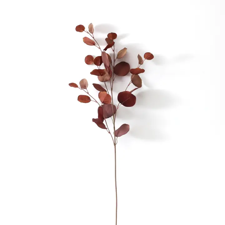 Decoración larga, hojas falsas para fiesta, rama de eucalipto, plantas falsas, hojas artificiales de eucalipto, plantas tropicales falsas, decoración del hogar - 1