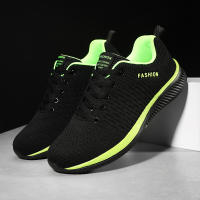 Zapatos ligeros para caminar para hombre, zapatillas deportivas informales a la moda, transpirables, color verde - details 6