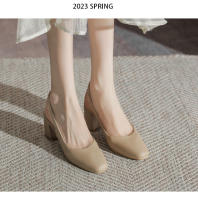 170 bolsa cabeza trasera sandalias vacías verano de las mujeres 2025 nuevo tacón grueso francés pequeño estilo fragante palabra con tacón alto zapatos individuales - details 5