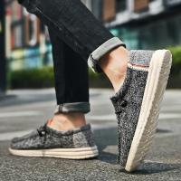 Zapatos informales de lona para hombre, mocasines planos transpirables sin cordones, vulcanizados, para conducir, talla grande 48 - details 5