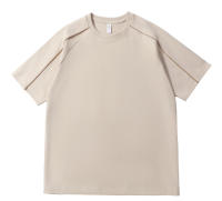 Roma algodón raglan línea cuello redondo camiseta hombre verano transpirable cómodo casual versátil media manga - details 5