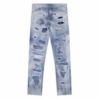 Dsquared2 pantalones vaqueros para hombre splash-ink rasgados biker denim pantalones slim fit high street - details 5