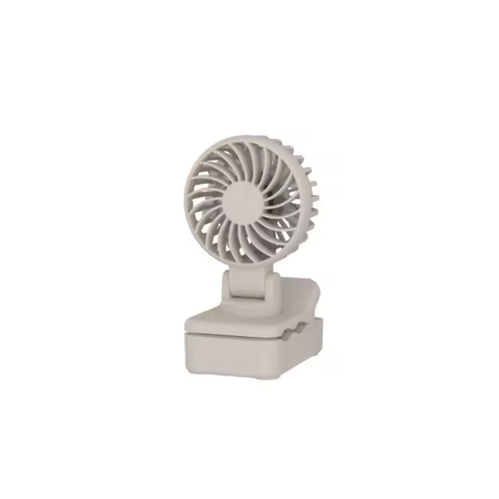 Con diseño extraíble, ventilador de escritorio con clip, viento fuerte, ventilador de mano ajustable de 3 velocidades, carga rápida, mini ventilador ligero. - 1